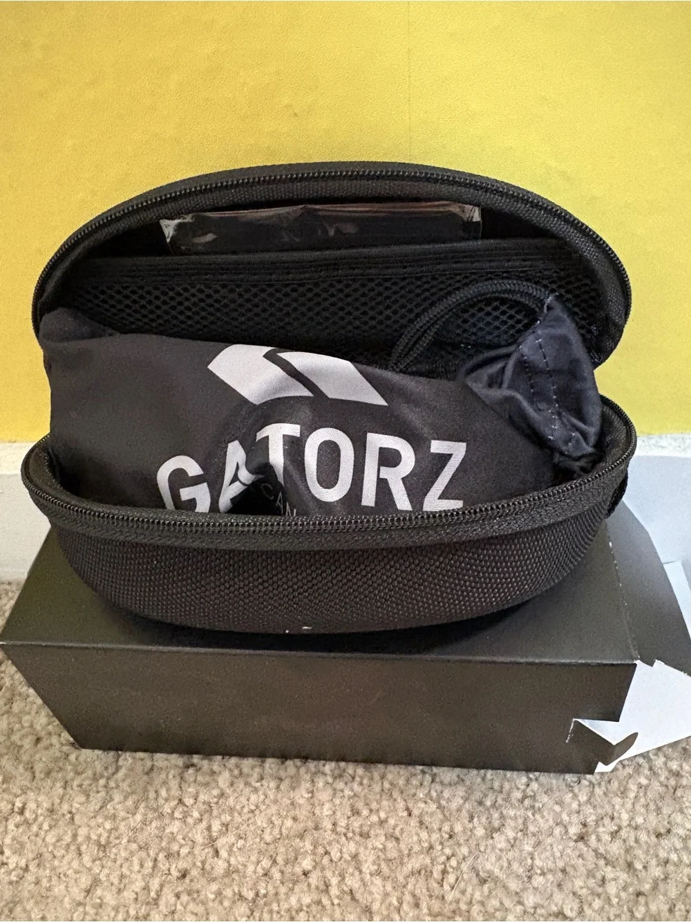 Gatorz Sentix Polarized Sunglasses - Black Frame, Smoke Lens